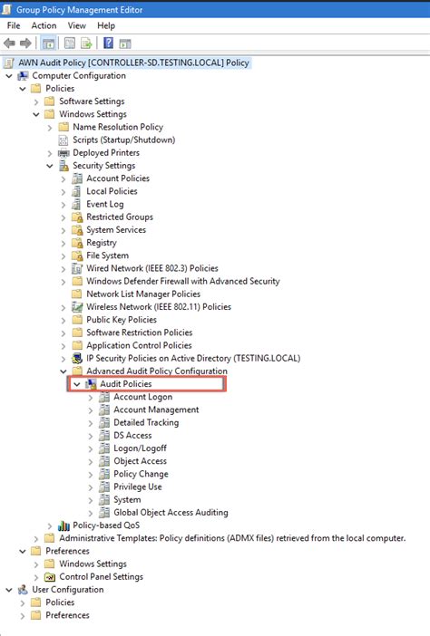Locate and then right-click <b>Audit</b>: Force <b>audit policy</b> subcategory <b>settings</b> (Windows Vista or later) to override <b>audit policy</b> category <b>settings</b>, and then select Properties. . Gpo advanced audit policy configuration not applying